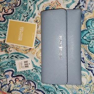 Michael Kors Seffiano Leather Tri-Fold Wallet